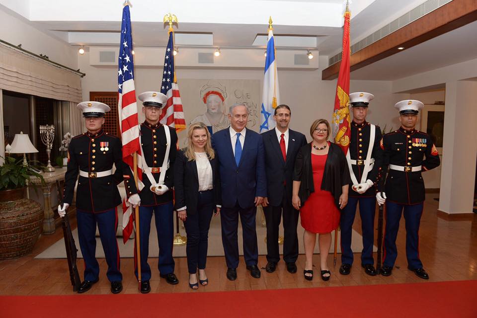 PM Netanyahu with US Ambassador Dan Shapiro at the Ambassador’s Residence